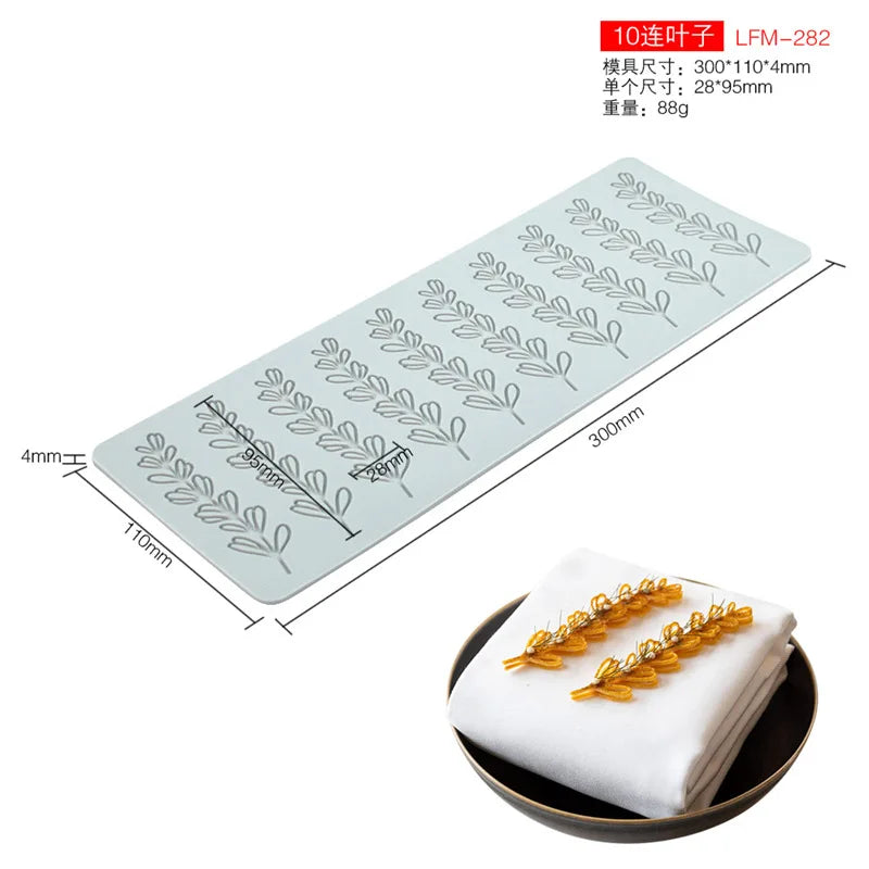 Various Leaf Butterfly  flower Silicone Cake Lace Mold Snowflakes deer Shape Fondant Mold Cake Decorating Tool  kitchen bakeware