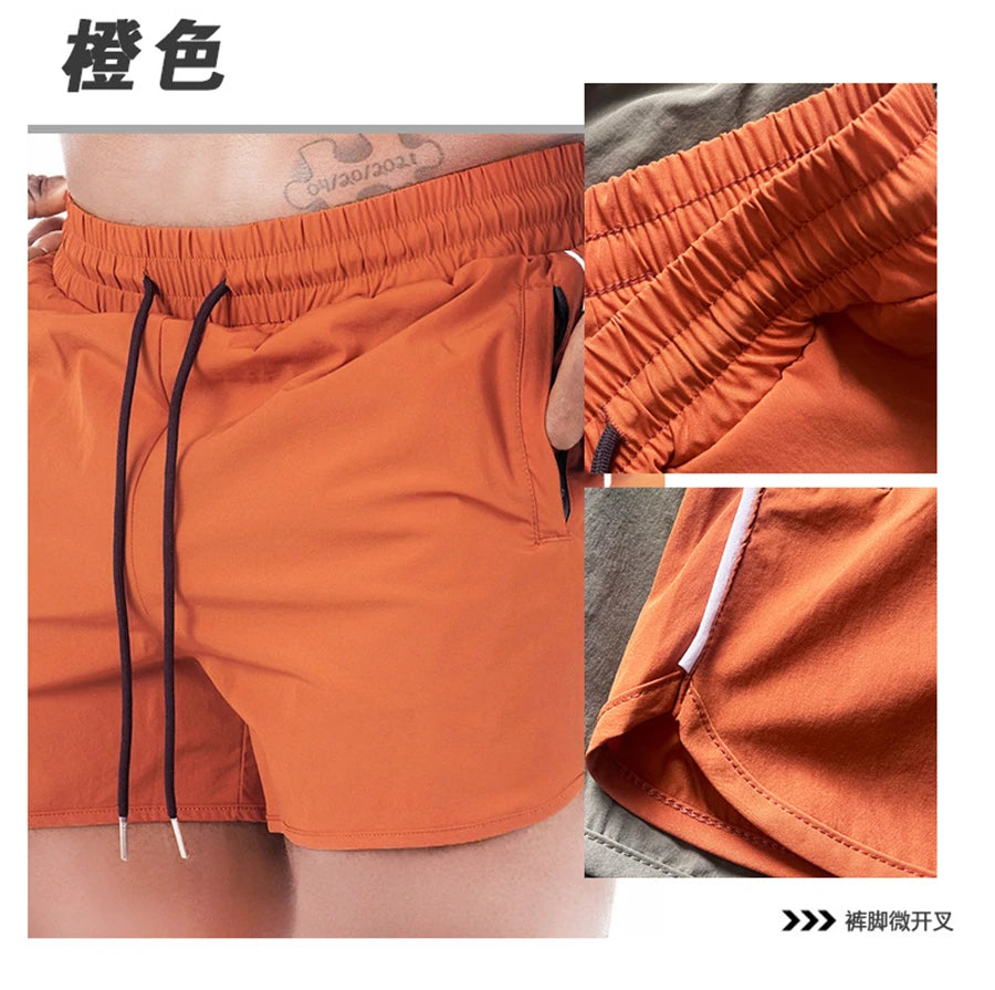 Men's Shorts 2023 Summer New Gym Jogging Exercise Shorts Men Sports Fitness Quick-drying  Beach Multiple Pockets Running Shorts