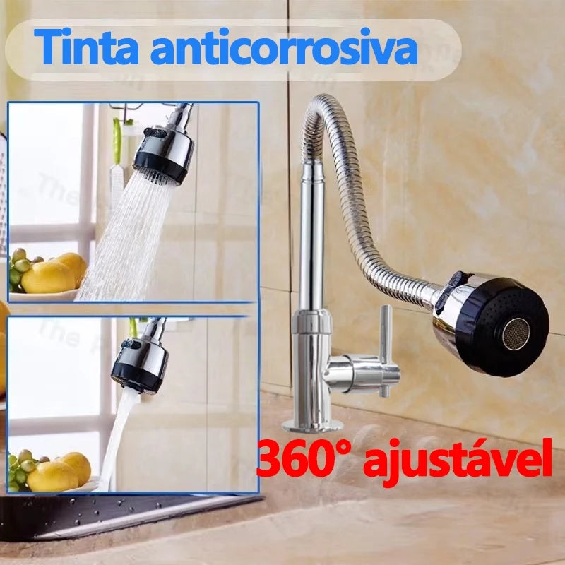 Sleek Wall-Mounted Kitchen Faucet for Gourmet Culinary Spaces