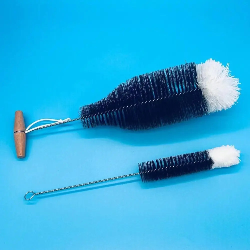 Soda Stream Bottle Brush With Beechwood Handle Glassware Jars Cleaner Kitchen Cleaning Tool Drink Bottle Cup Cleaning Brush