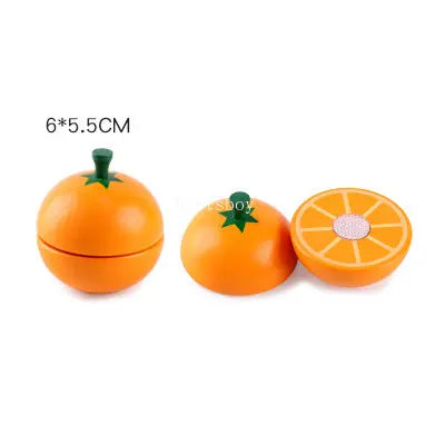 1Pcs Fruit Cutting Educational Toys Wooden Paste Stickers Vegetable Fruit Cutting Kitchen Toy Educational Toy For Children Gift