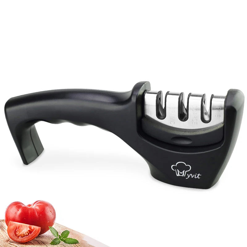 Knife Sharpener Professional Sharpening Stone Whetstone Grindstone 2/3/4 Stages Kitchen Knives Scissor Grinder Stone Householder