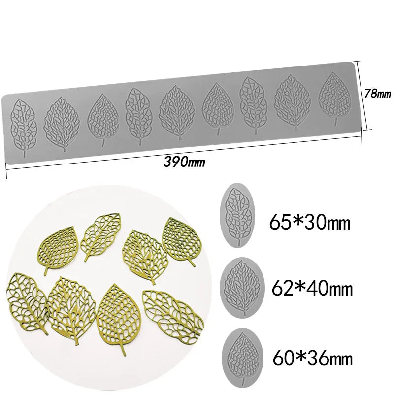 Various Leaf Butterfly  flower Silicone Cake Lace Mold Snowflakes deer Shape Fondant Mold Cake Decorating Tool  kitchen bakeware