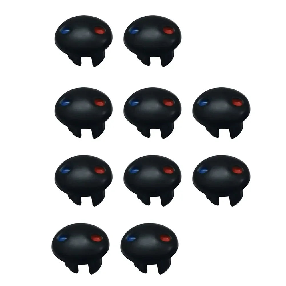 10PCS Faucet Handle Hot And Cold Water Sign Red And Blue Label Decoration Cover Kitchen Bathroom Mixer Tap Indicate Accessories