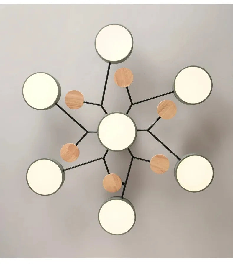 IRALAN Modern Ceiling lamp chandelier lights Macaron color LED Hanging lamps for ceiling lamps for room kitchen living room