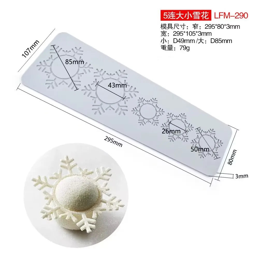 Various Leaf Butterfly  flower Silicone Cake Lace Mold Snowflakes deer Shape Fondant Mold Cake Decorating Tool  kitchen bakeware