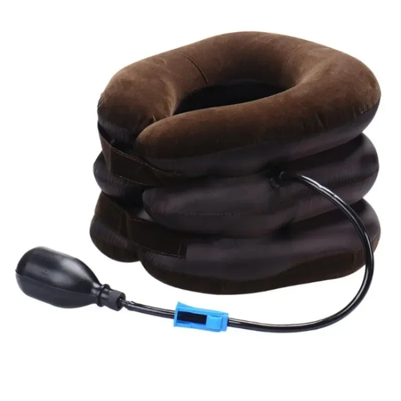 Neck Stretcher Neck Massager Cervical Support Pillow Air Pump Inflatable Collar Stretcher Brace Pain Relief Neck  Collar Pillow