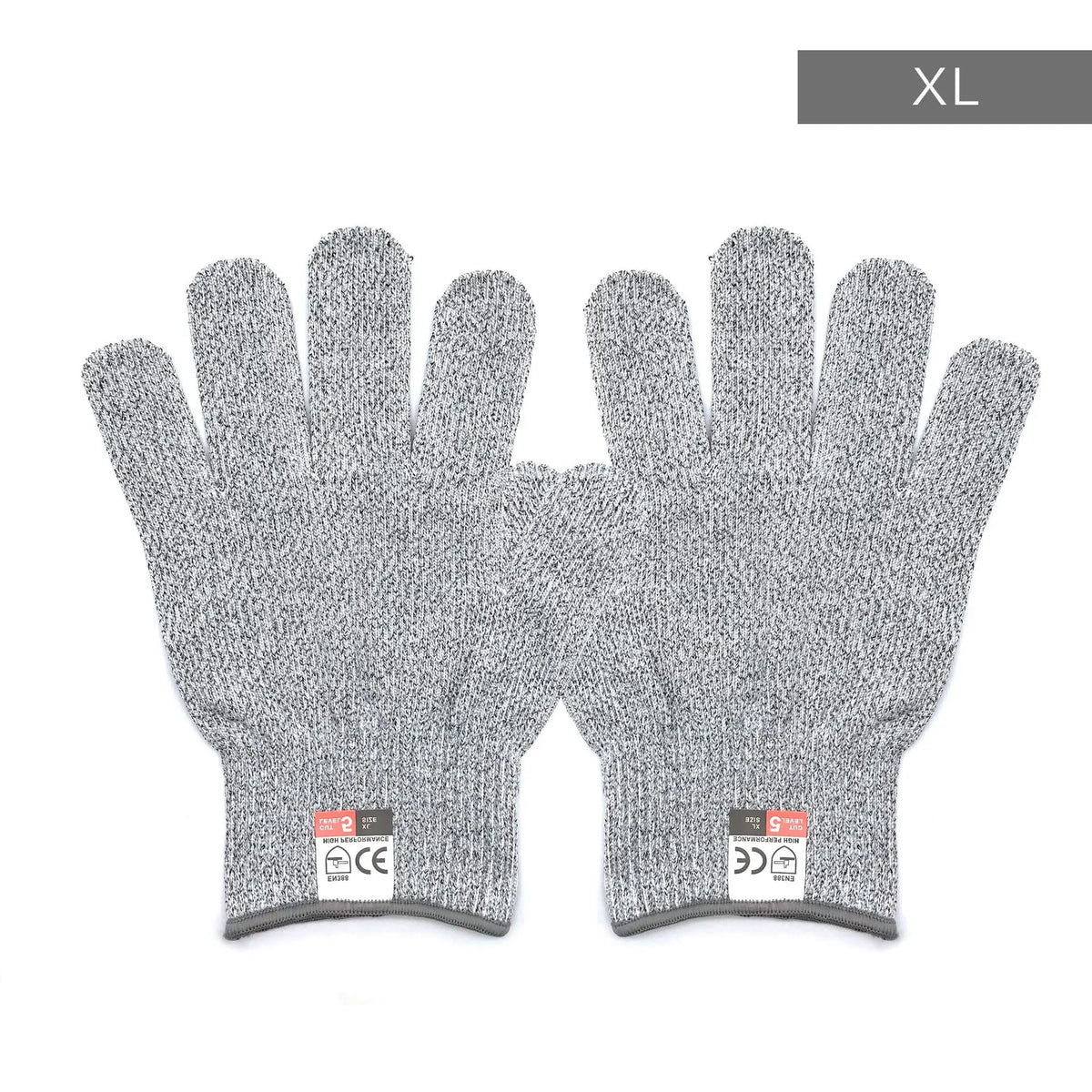 Grade 5 HPPE Anti-Cut Gloves Kitchen Gardening Anti-Cut Knitted Gloves Anti-Thorn Wear-Resistant Glass Building Cutting Gloves