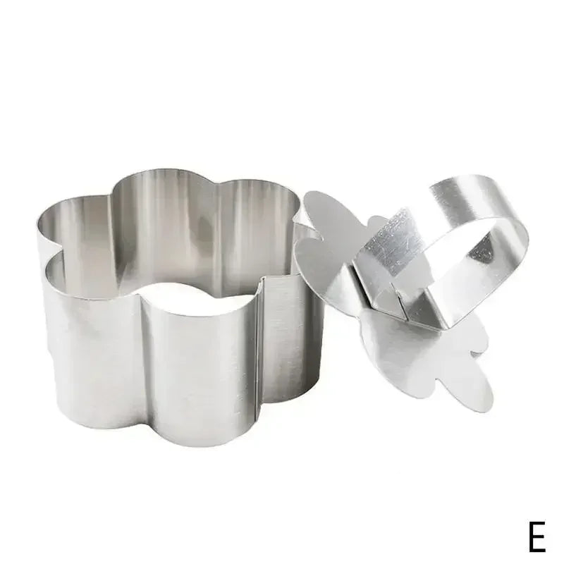 Stainless Steel Mousse Ring Cake Mold Baking Tools Kitchen Bakeware Cake Molds DIY Cupcake Salad Dessert Cake Decorting Tools