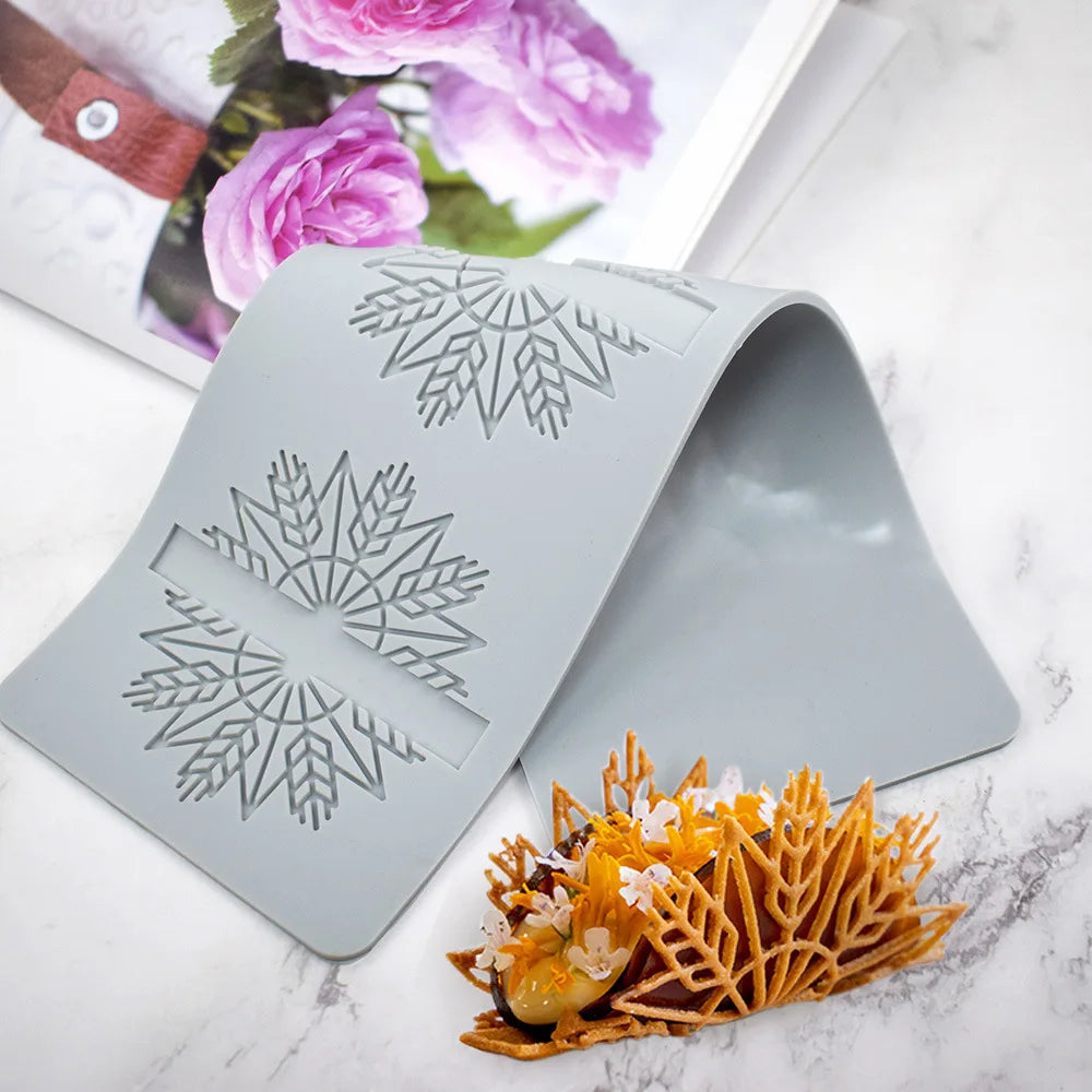 Various Leaf Butterfly  flower Silicone Cake Lace Mold Snowflakes deer Shape Fondant Mold Cake Decorating Tool  kitchen bakeware