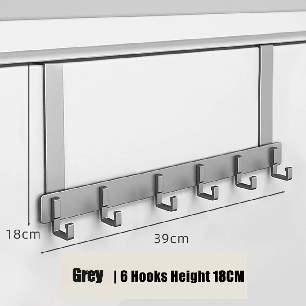 Hooks Over The Door Home Bathroom Organizer Rack Clothes Coat Hat Towel Hanger New Bathroom Kitchen Accessories Holder Door Hang