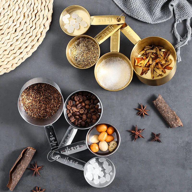 4 Pcs Stainless Steel Measuring Spoon Set High Quality  Graduated   Baking Home Kitchen Tool Salt Coffee s