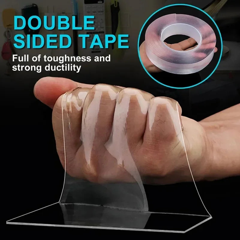 Transparent Double-sided Tape Nanometer Reusable Seamless Strong And Versatile  Suitable For Home Kitchen Office And Car
