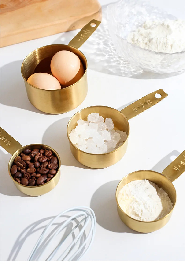 4 Pcs Stainless Steel Measuring Spoon Set High Quality  Graduated   Baking Home Kitchen Tool Salt Coffee s