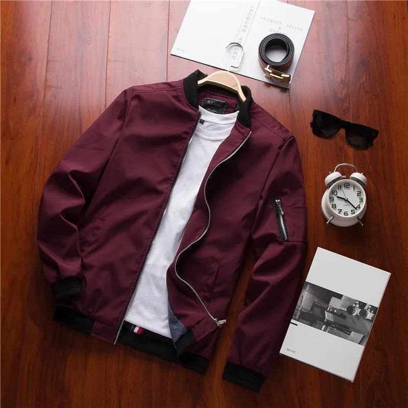 New 2023 Jacket Men Fashion Casual Slim Mens Jacket Sportswear Bomber Jacket Mens jackets men and Coats Plus Size S- 4XL