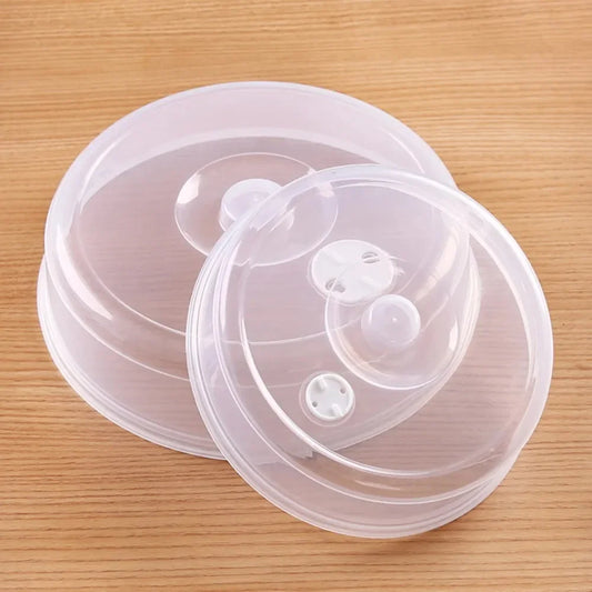 Large Microwave Splatter Cover Lid with Steam Vent Fresh Keeping Kitchen Stackable Sealing Disk Cover Universal Plate Bowl Cover