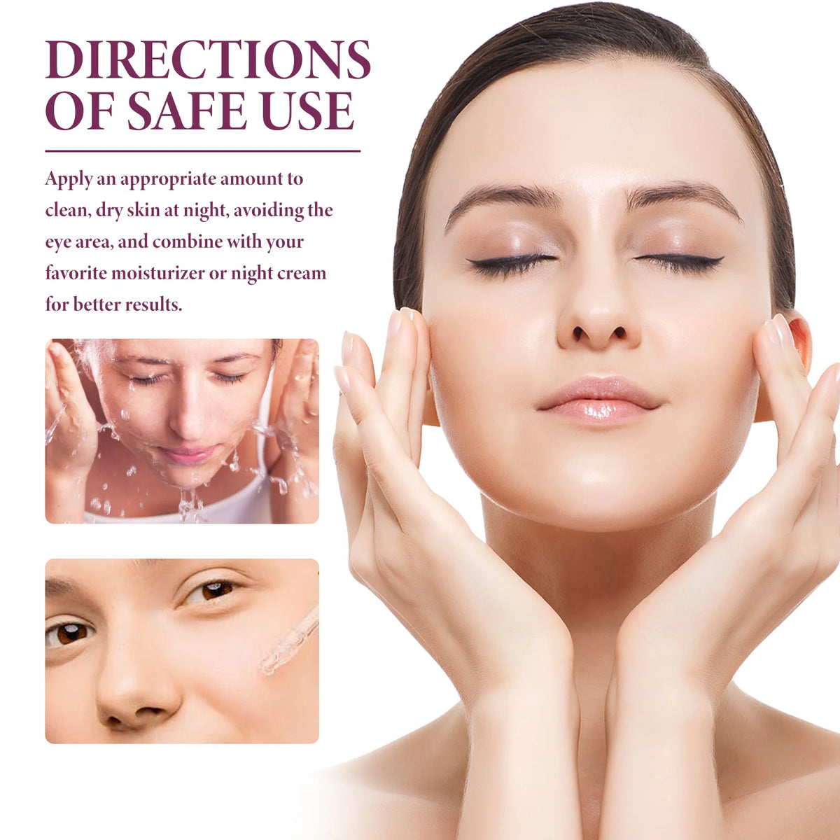 Glycolic Acid 10% Toning Solution Fade Fine Lines Firming Face Serum Improve Facial Dryness Redness Glycolic Acid Repair Essence