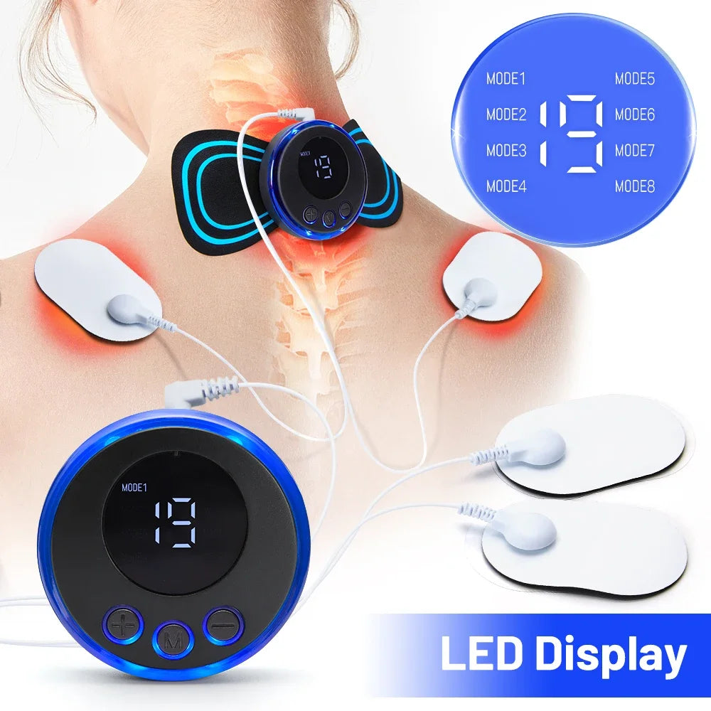 Electric EMS Foot Massager Pad Foldable Massage Mat Muscle Stimulation Relief Pain Relax Feet Neck Massager Muscle Stimulator