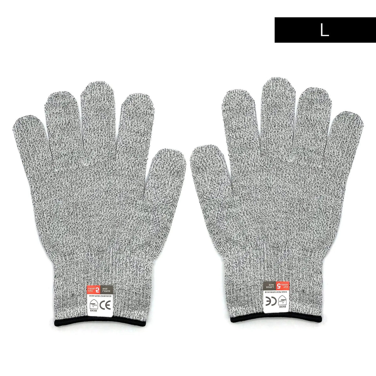 Grade 5 HPPE Anti-Cut Gloves Kitchen Gardening Anti-Cut Knitted Gloves Anti-Thorn Wear-Resistant Glass Building Cutting Gloves