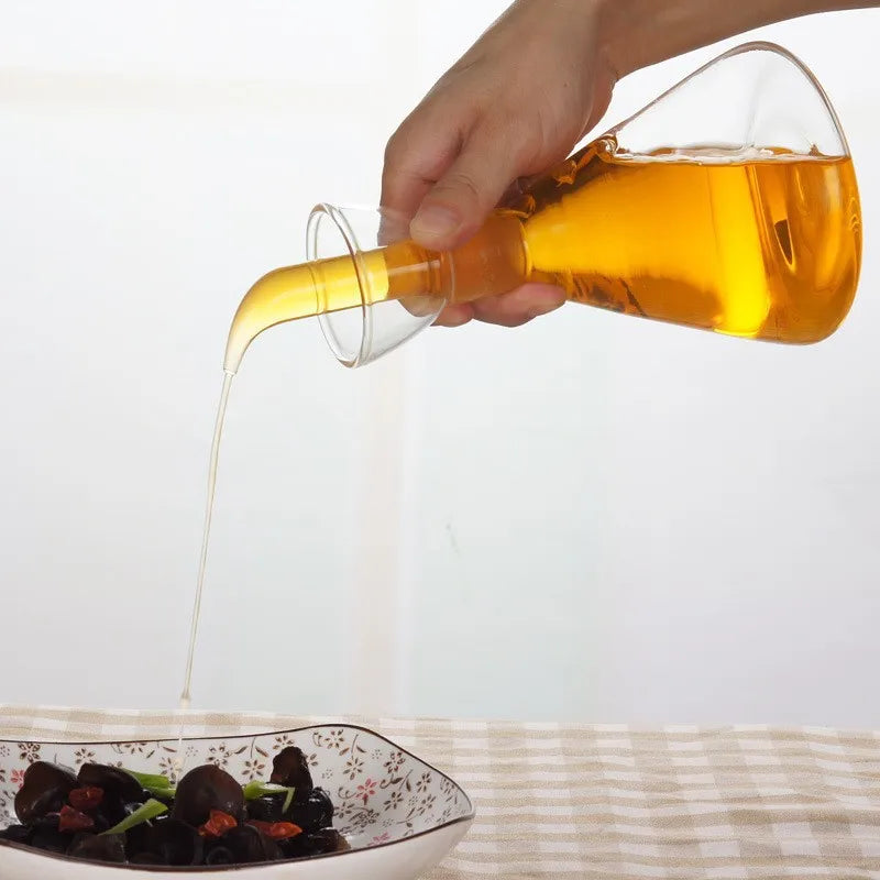 High Borosilicate Glass Oil Pot Household Leak-proof Oil & Vinegar Pots Kitchen Pot Soy Sauce Pot Oil Tank Seasoning Bottle Tool