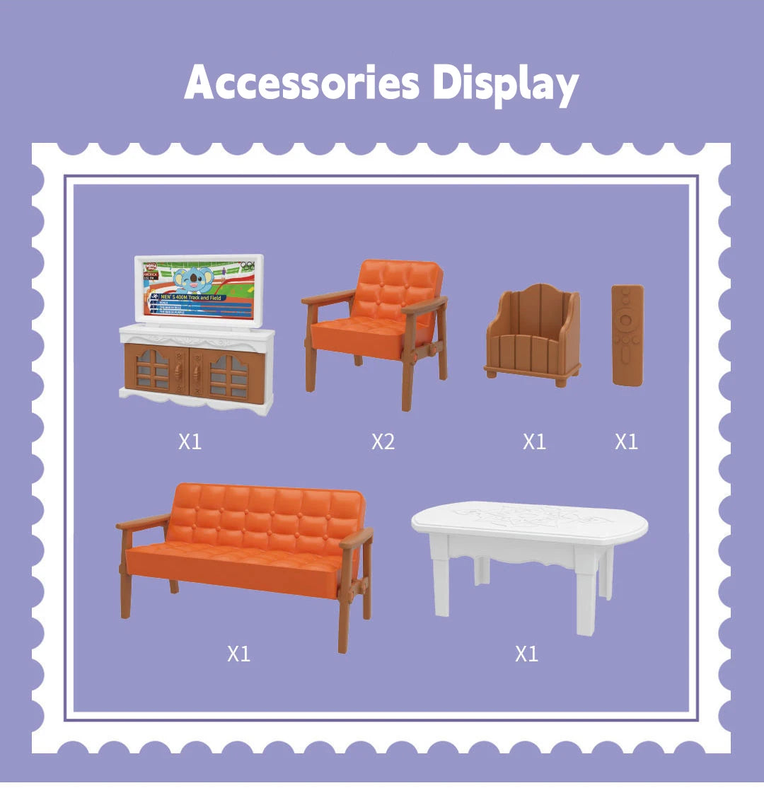 Dollhouse Miniature Furniture Accessories 1/12 Supermarket Micro Model Bedroom Forest Family For Kitchen Toys Doll Girl Gift
