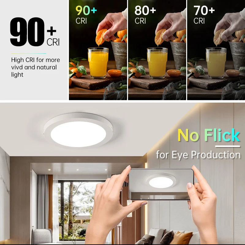 Modern Led Panel Ceiling Lights 110-265V Led Ceiling Lamp for Living Room Bedroom Kitchen LED Lighting Home Decor Led Panel Lamp