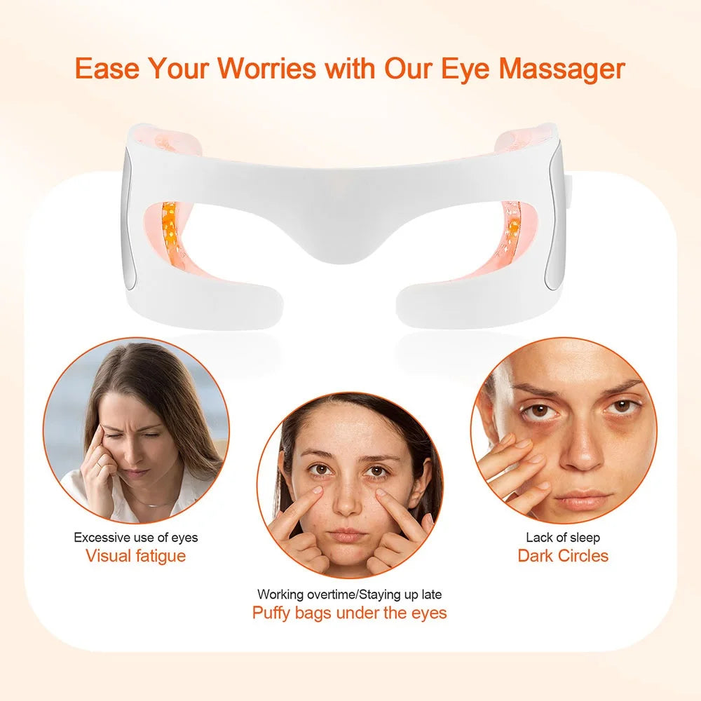 Anti-aging Eye Massager LED Photon Therapy Relax Fatigue Relief Lighten Dark Circles Smooth Eye Fine Line Beauty Eye Care