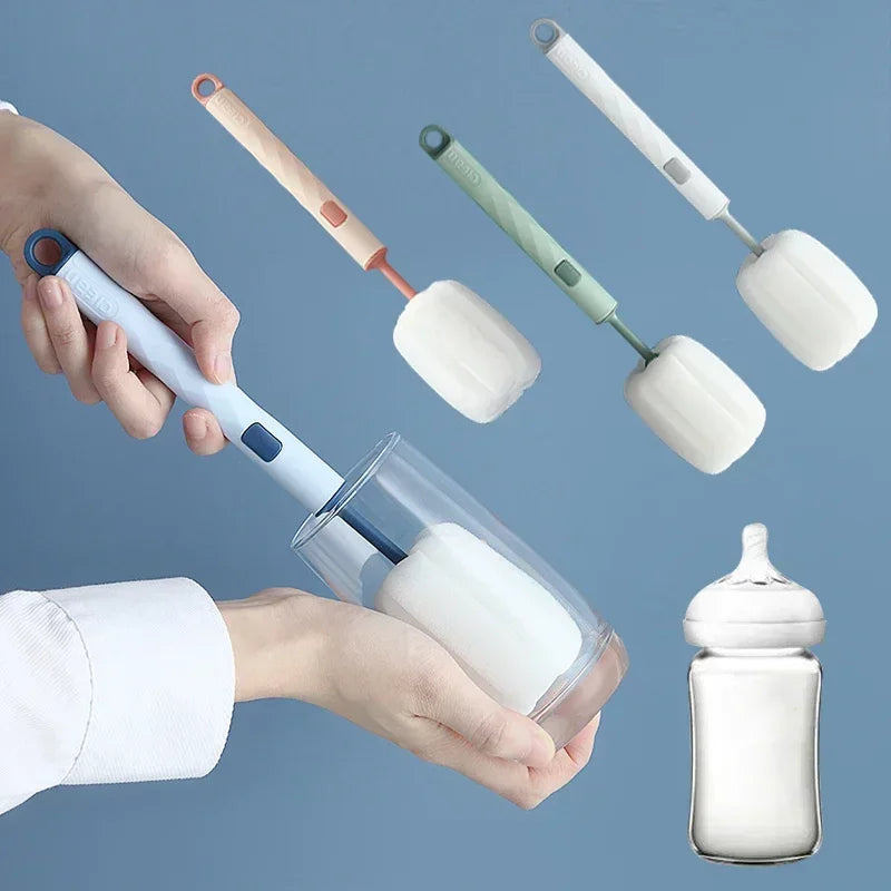 Removable Sponge Baby Cup Bottle Brush Kitchen Cleaning Tool Bottle Cleaning Cleaning Brush  ершик для бутылок