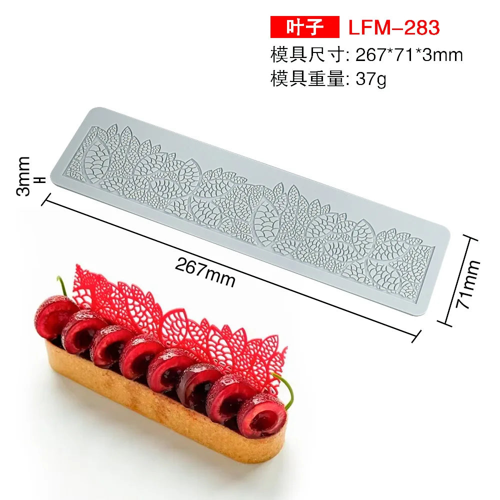 Various Leaf Butterfly  flower Silicone Cake Lace Mold Snowflakes deer Shape Fondant Mold Cake Decorating Tool  kitchen bakeware