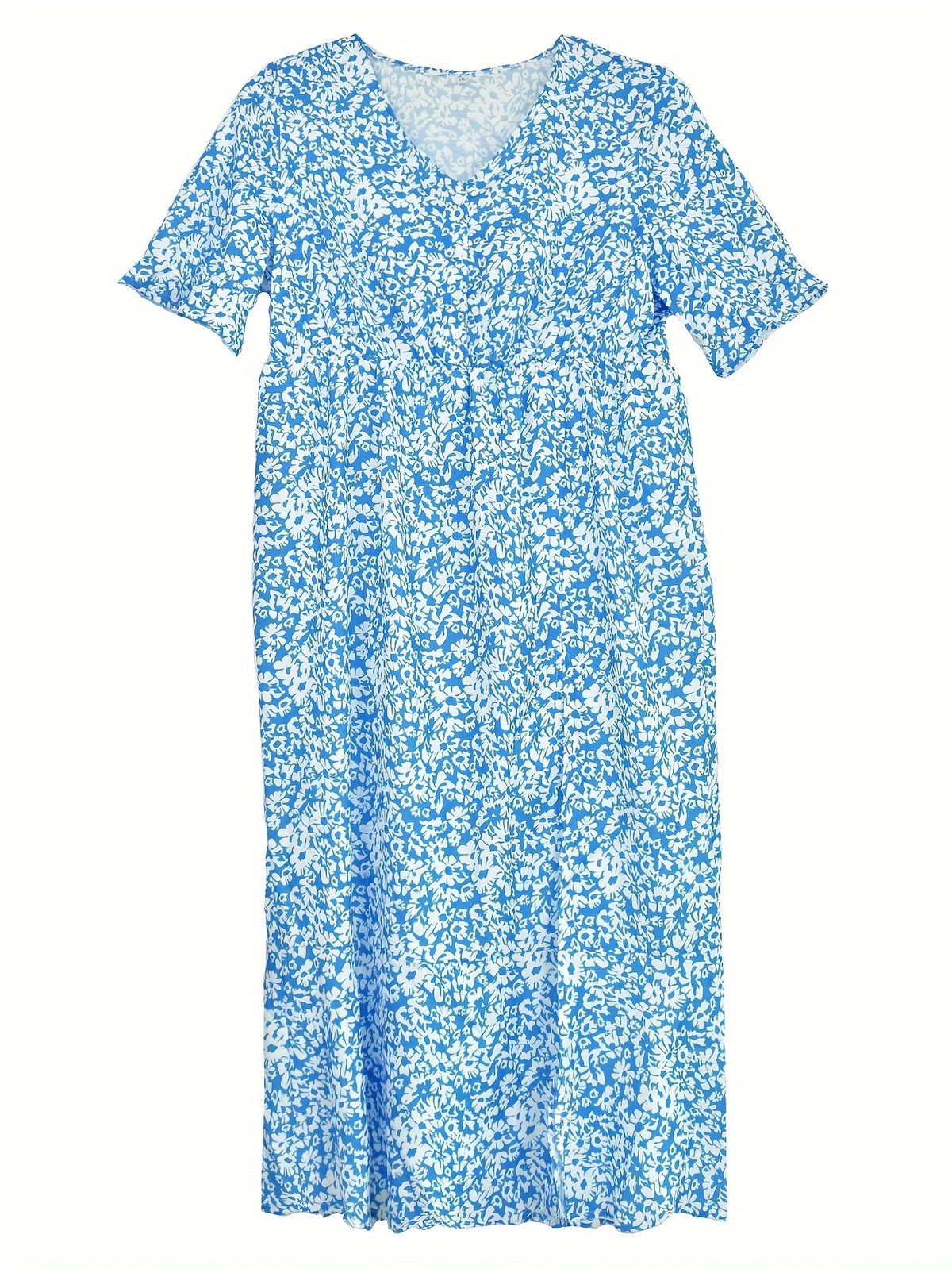 Women's Oversized Woven Dress Casual Bohemian Maxi Summer A-Line Long Dress with Pockets Full Length Clothing