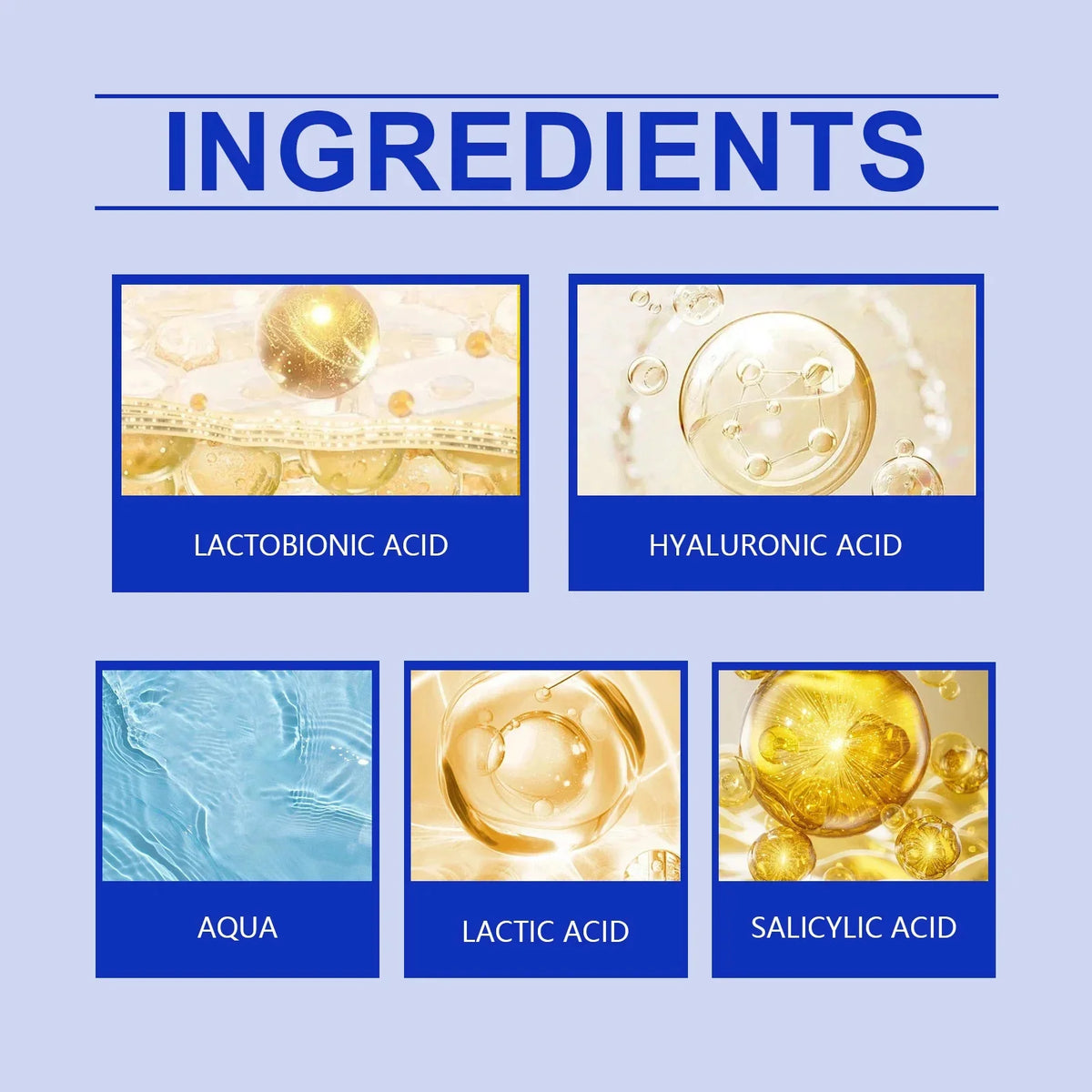 Blue Microneedle Shrink Pores Facial Essence Whitening Lifting Firm Fine Line Serum Moisturise Melanin Remove Skin Care Product
