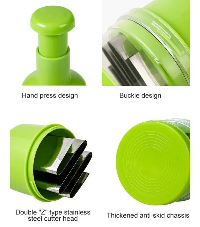 Stainless Steel Onion Chopper Hand Pressure Food Chopper Cutter Slicer Peeler Manual Vegetable Garlic Kitchen Shredder Tool