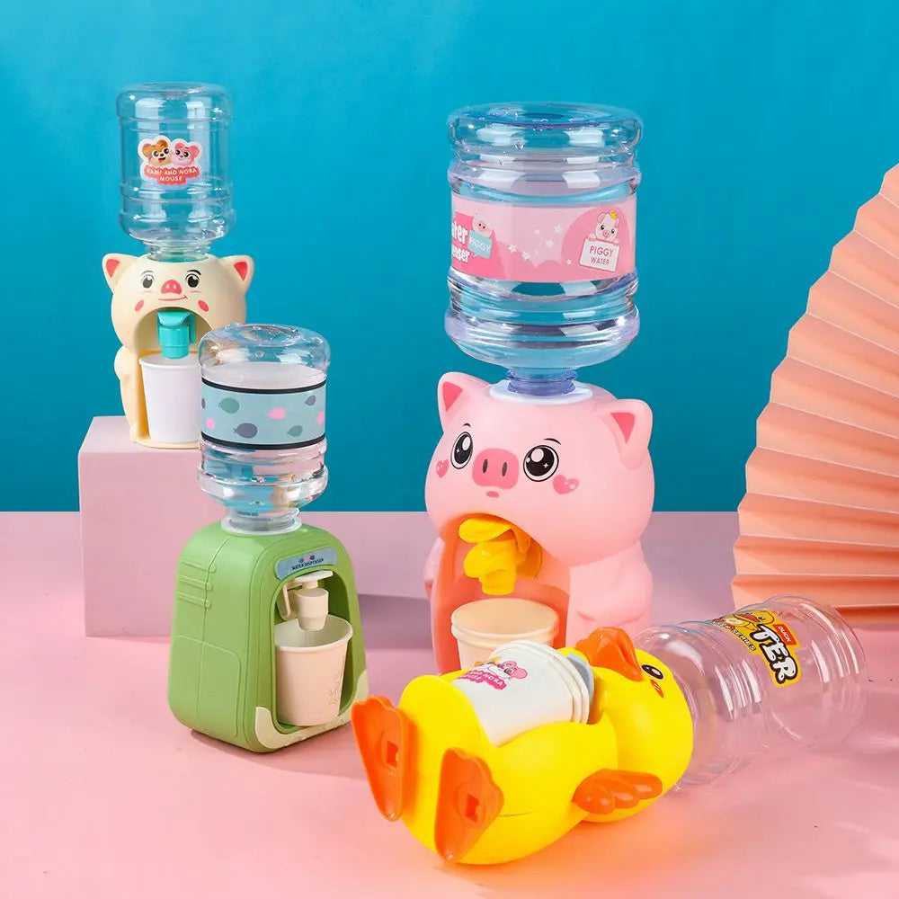Children's Mini Fun Water Dispenser Electric Acousto-optic Simulation House Drinking Machine Baby Kitchen Toy Children Gift