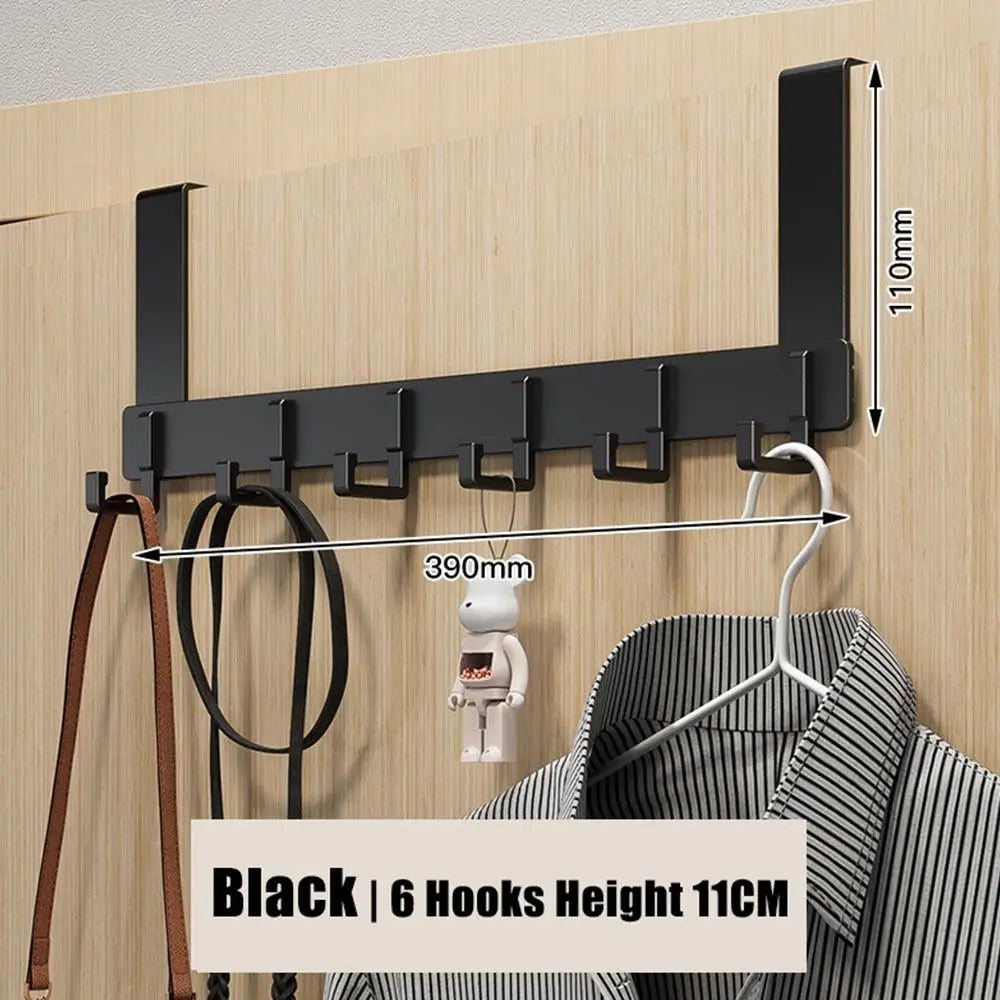 Hooks Over The Door Home Bathroom Organizer Rack Clothes Coat Hat Towel Hanger New Bathroom Kitchen Accessories Holder Door Hang