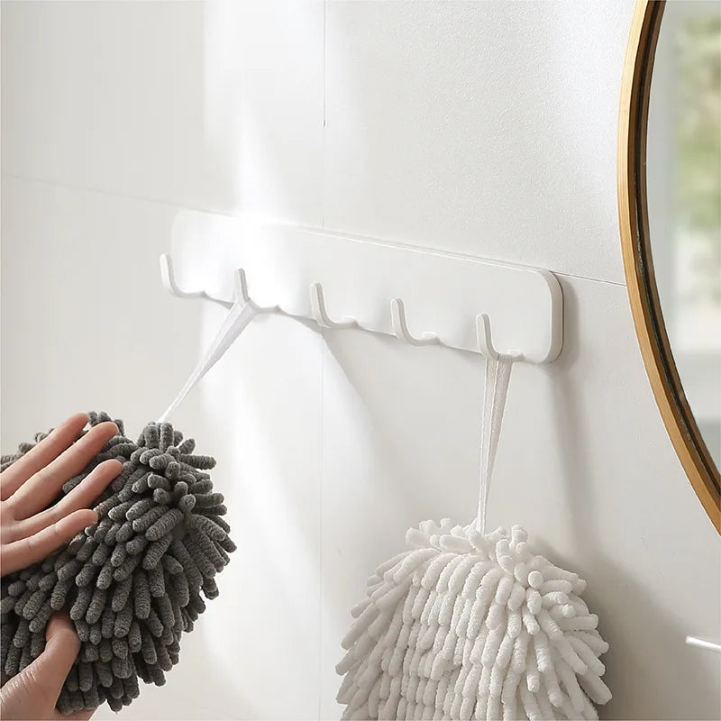 No punching hook door back row hook strong viscose kitchen bathroom bathroom waterproof wall hanging clothes hook