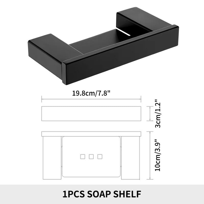 Soap Dish holder for Kitchen Bathroom Accessories Wall Mount Soap Dispenser Soap Rack With Glass Dish Metal Soap Holder Gold