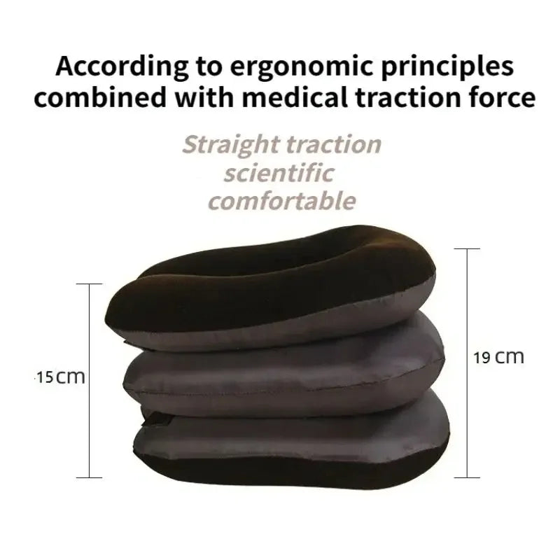 Neck Stretcher Neck Massager Cervical Support Pillow Air Pump Inflatable Collar Stretcher Brace Pain Relief Neck  Collar Pillow