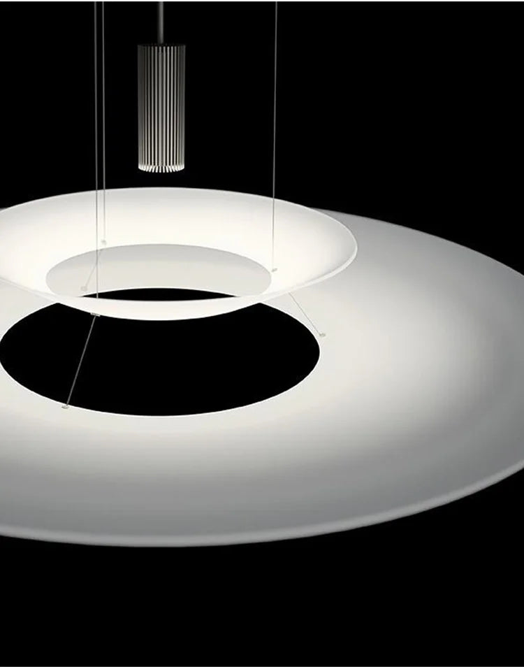 Postmodern LED Pendant Lamp Flying Saucer Indoor Decor Acrylic Chandelier Dining Table Bar Living Room Kitchen UFO Hanging Light