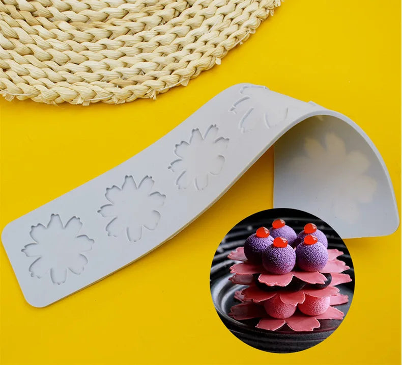 Various Leaf Butterfly  flower Silicone Cake Lace Mold Snowflakes deer Shape Fondant Mold Cake Decorating Tool  kitchen bakeware