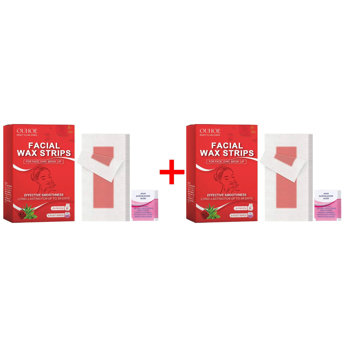 Facial Wax Strips for Face Ready to Use Lip Eyebrow Leg Arm Body Hair Removal Summer Depilation Clean Waxing Wipe Sticker Papers