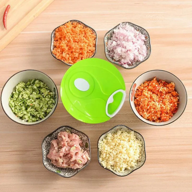 400ML Manual Meat Mincer Garlic Chopper Rotate Garlic Press Crusher Vegetable Onion Cutter Kitchen Cooking Accessories Processor