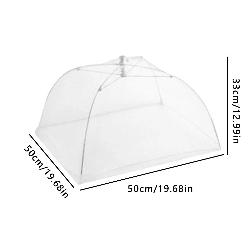 Food Mesh Cover Folding Household Kitchen Dish Umbrella Reusable Lace Protect Against Mosquitoes Fly Bug Plate Protector Food