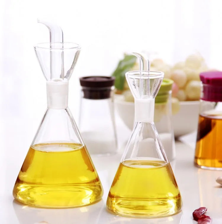 High Borosilicate Glass Oil Pot Household Leak-proof Oil & Vinegar Pots Kitchen Pot Soy Sauce Pot Oil Tank Seasoning Bottle Tool