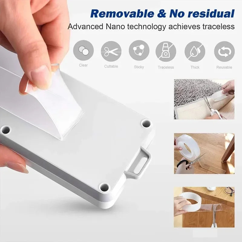 Transparent Double-sided Tape Nanometer Reusable Seamless Strong And Versatile  Suitable For Home Kitchen Office And Car