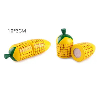 1Pcs Fruit Cutting Educational Toys Wooden Paste Stickers Vegetable Fruit Cutting Kitchen Toy Educational Toy For Children Gift