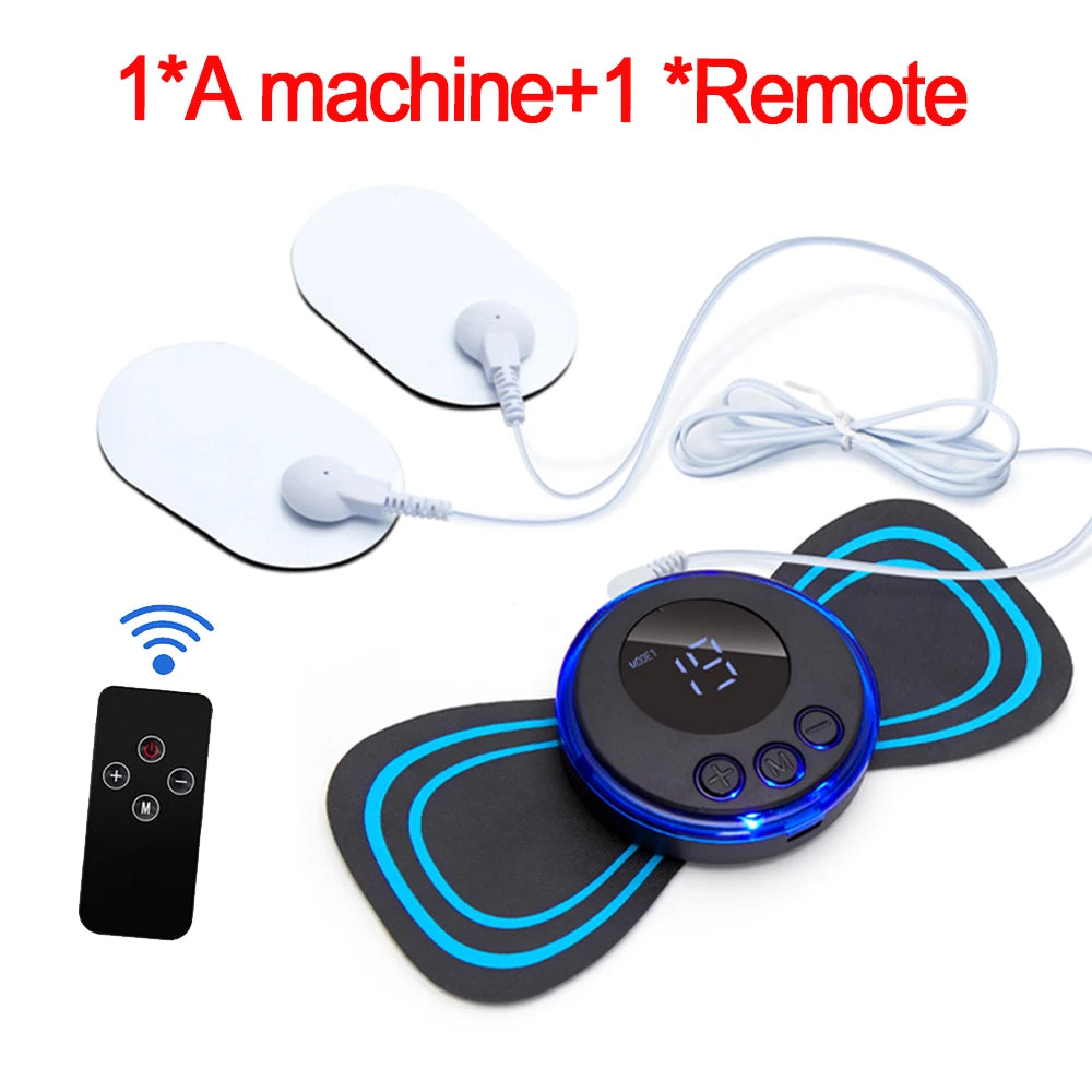 Neck Massager EMS Muscle Stimulator Electric Cervical Massage Patch Low Frequency Pulse Massage Pads Pain Relief Relaxation Tool