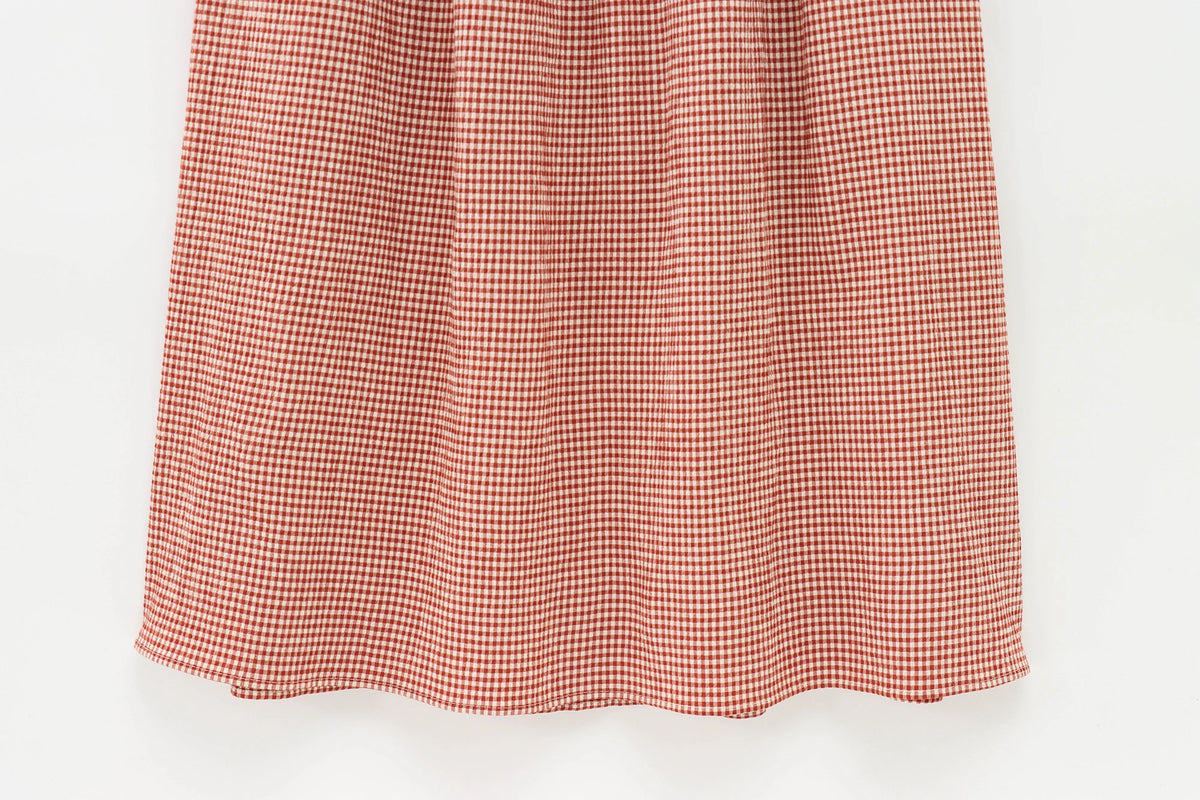 TRAFZA Women Elegant Plaid Vest Dress Sleeveless Stretch Bust Long Dress New 2025 Summer Fashion Romantic Vacation Dress