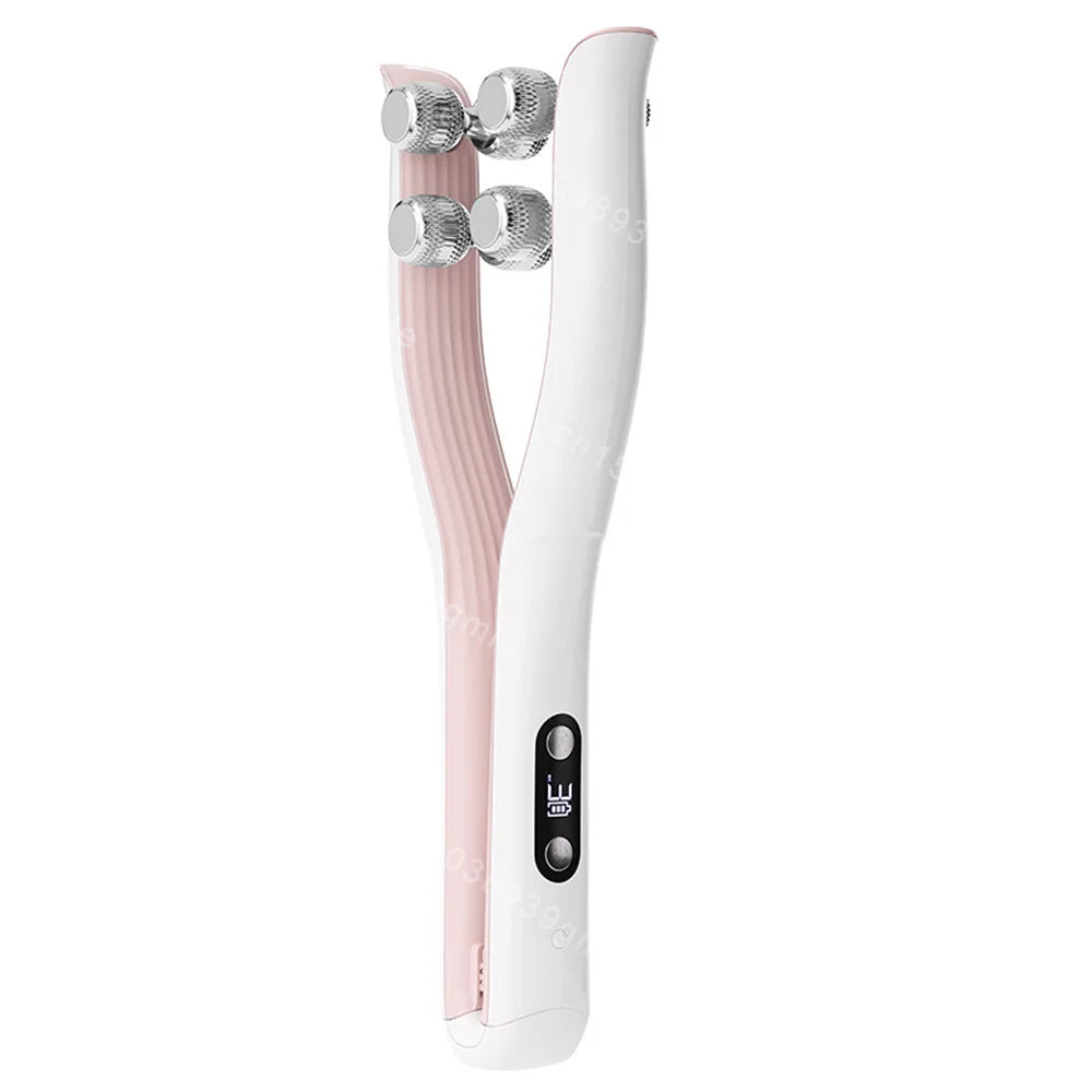 EMS Micro-Current Face Massage Roller Neck Face Lifting Firming Facial Lift Massager Anti Wrinkle Face Slimming Beauty Skin Care