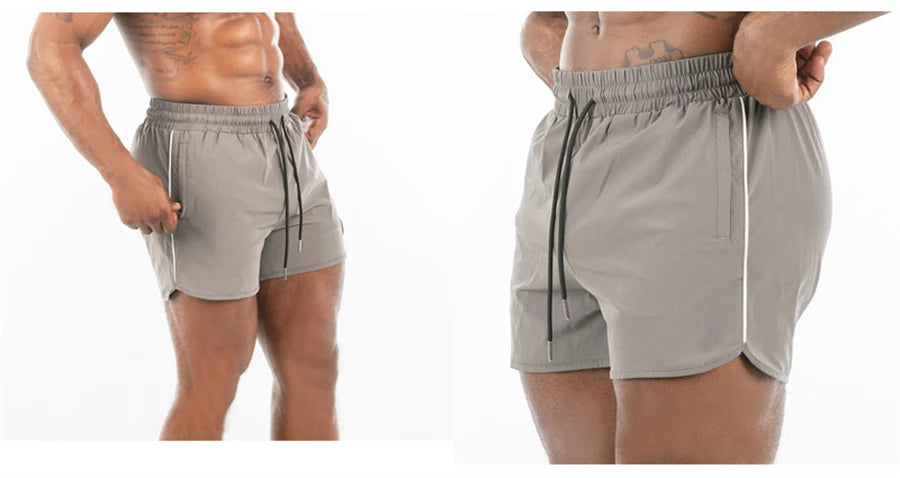 Men's Shorts 2023 Summer New Gym Jogging Exercise Shorts Men Sports Fitness Quick-drying  Beach Multiple Pockets Running Shorts
