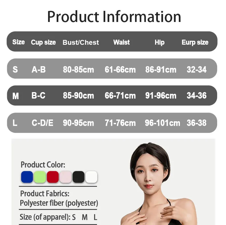Women Two Pieces Padded Bikini Set Sexy Bra Side Tie Thong Swimsuit  Three-point Bandage Brazilian Style Swimwear Biquinis